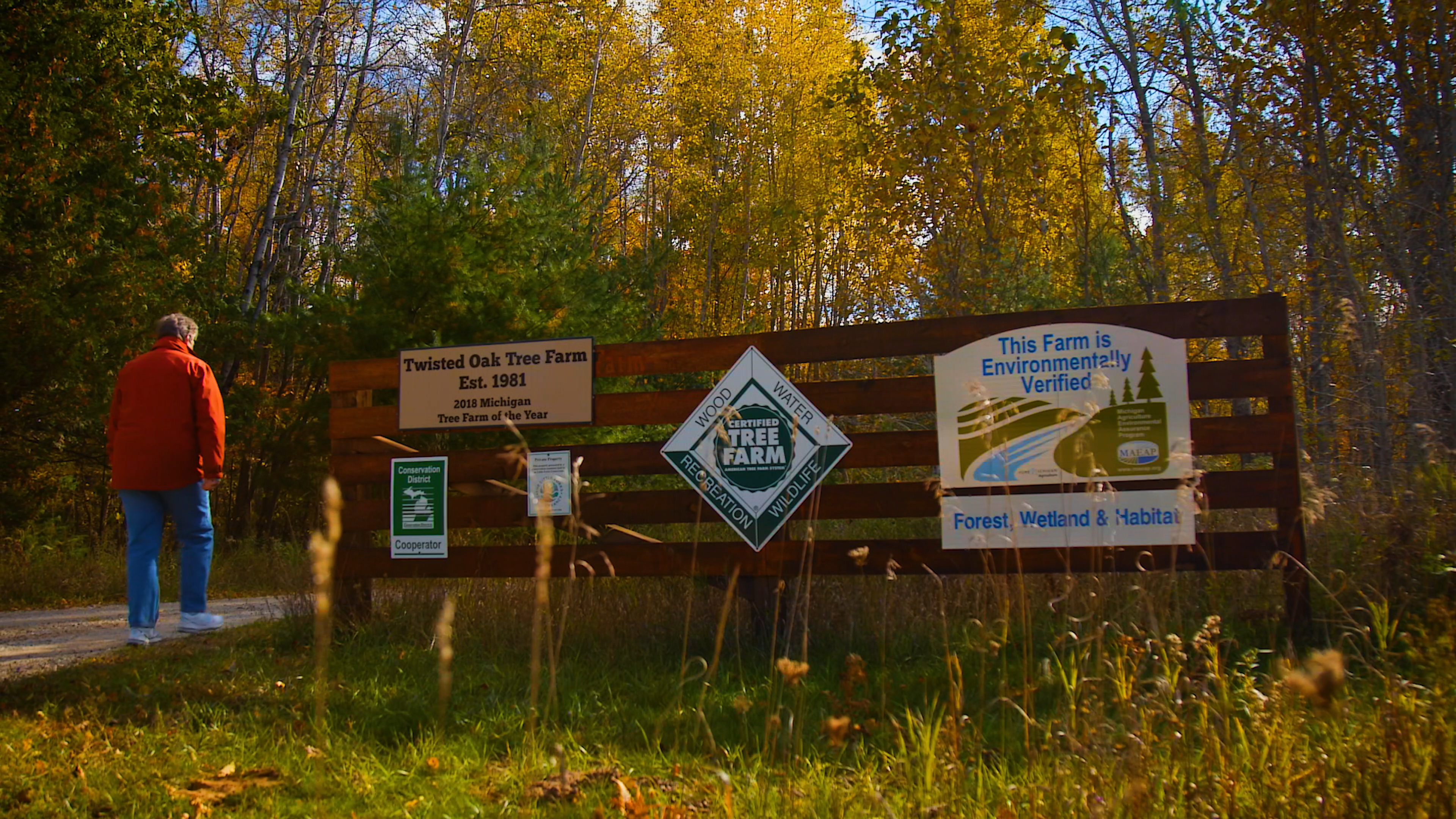 Official tree farm sign 