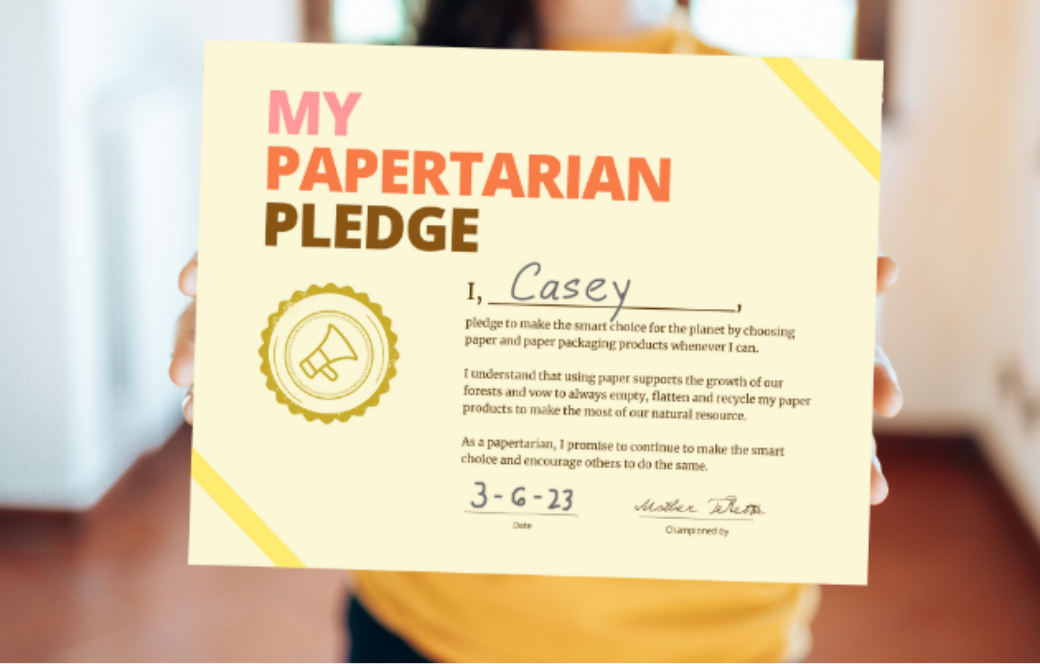 papertarian pledge