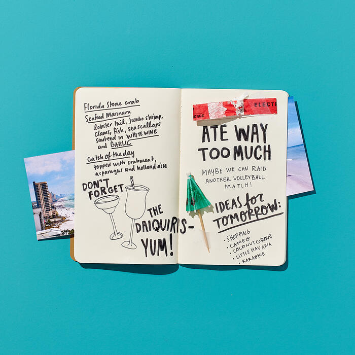 Travel Stub Diary, Traveler Memory Book, Journal