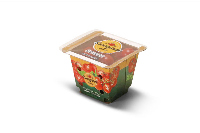Tomatoes packaging in paper carton