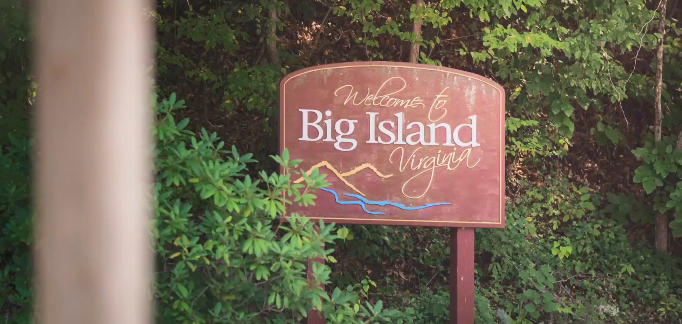 Big Island VA welcome sign