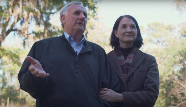 John and Ann Boutwell linking arms 