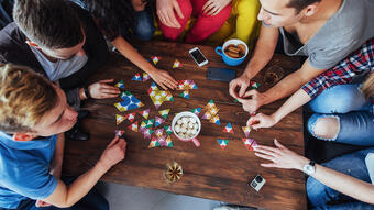 Playing board game