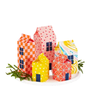milk carton decorations